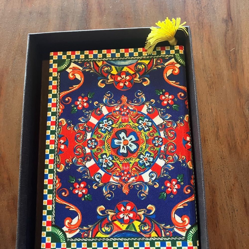 Dolce & Gabbana Multicolor Polyester Carretto Siciliano Print Notebook - Picture 3 of 6